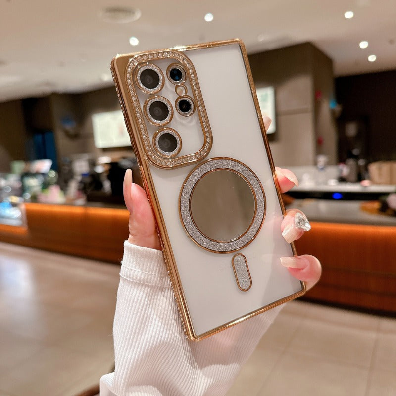 Glitter Magnetic Phone Case For Samsung