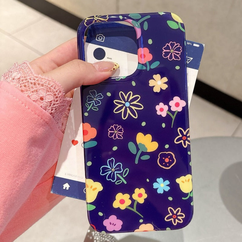 Blurred Flower Phone Case For iPhone