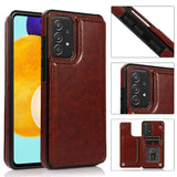Flip Leather Wallet Case For Samsung