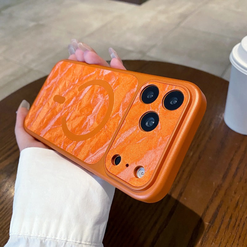 Large Window Magnetic Phone Case For iPhone