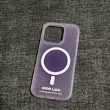 Simple Bright Color Magnetic Phone Case For iPhone