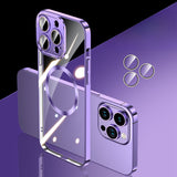 Transparent Magnetic Drop-Proof Phone Case For iPhone