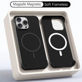 Ultra Thin PC Matte Frameless Magnetic Case For  iPhone