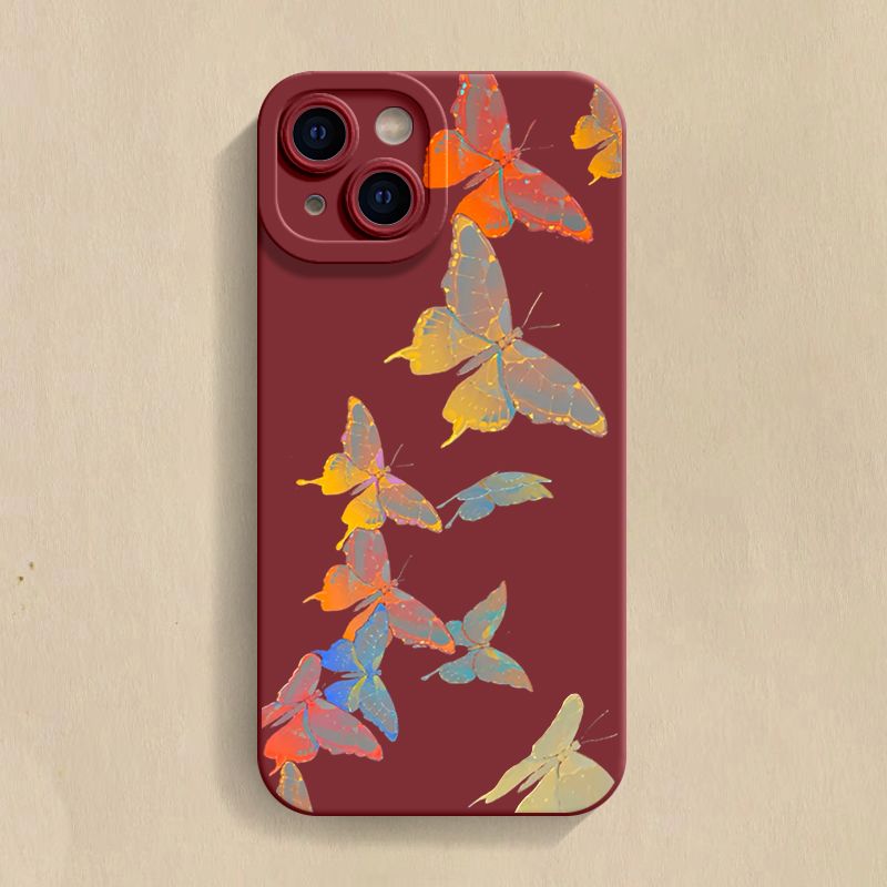 Painted Butterfly All-inclusive Mobile Phone Case For iPhone