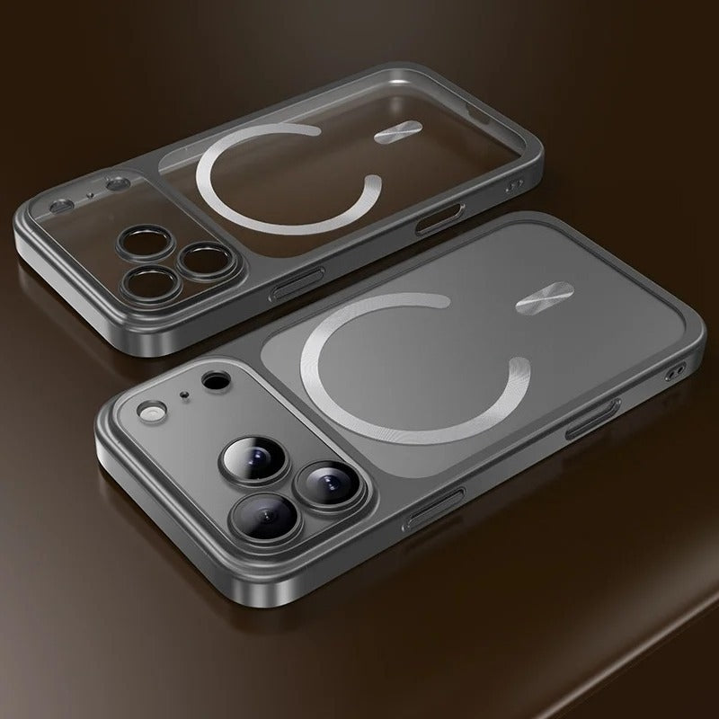 Transparent Plating Soft Magnetic Case For iPhone