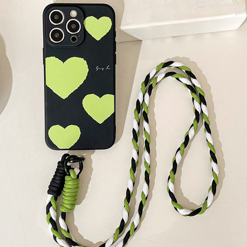 Green Heart Phone Case For iPhone