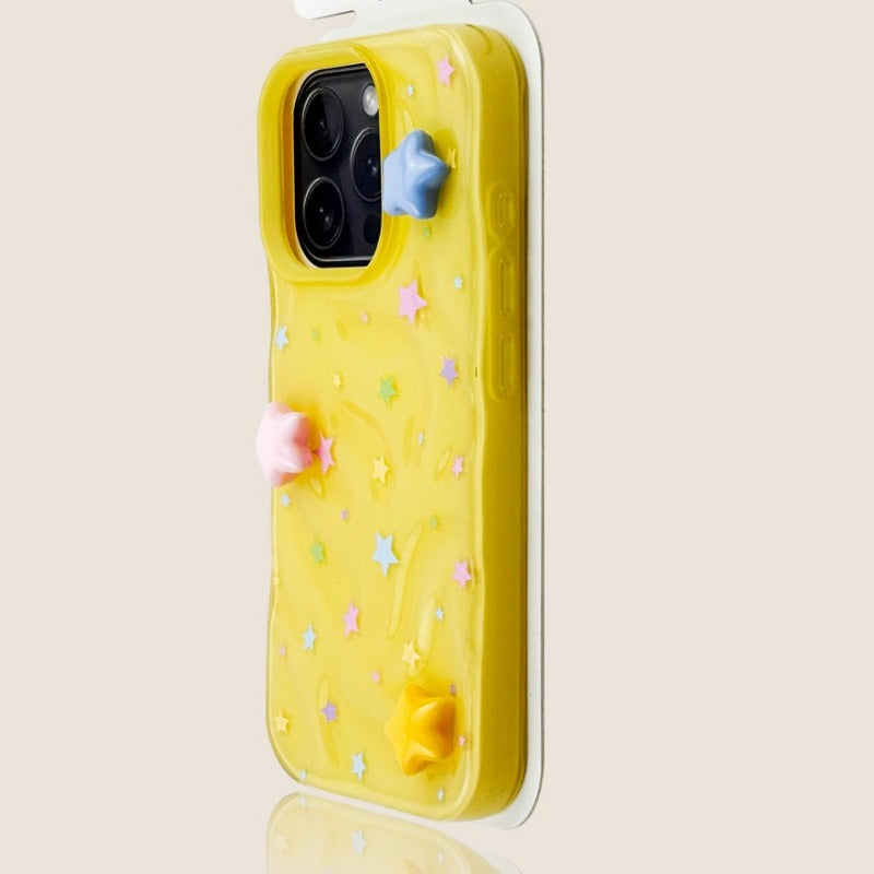 3D Star Pleated Phone Case For iPhone