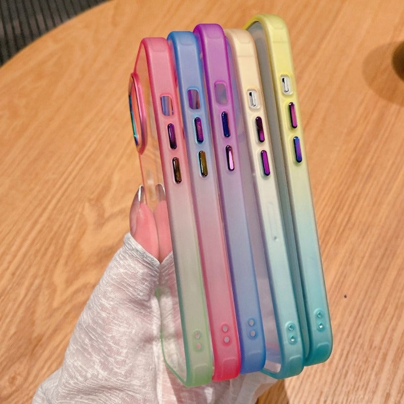 Gradient Acrylic Drop-proof Phone Case For iPhone