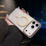 Acrylic Transparent Magnetic Phone Case For iPhone