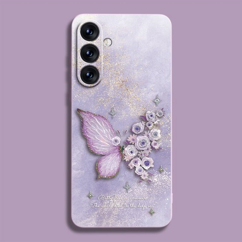 New Butterfly Silicone Phone Case For Samsung