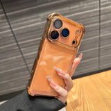 Electroplate Transparent Phone Case For iPhone