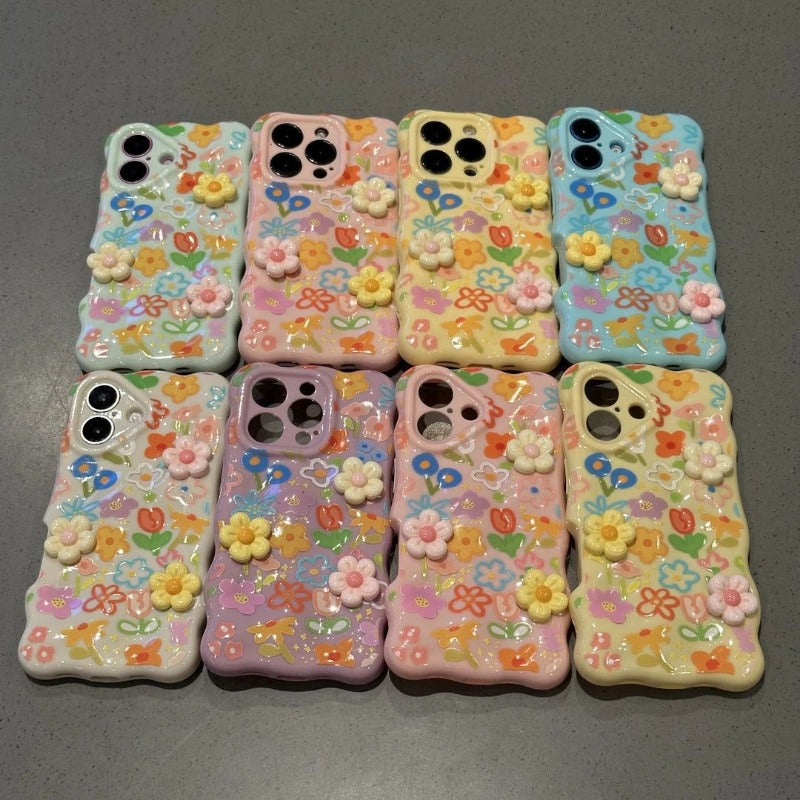 Colorful Flower Phone Case For iPhone