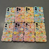 Colorful Flower Phone Case For iPhone