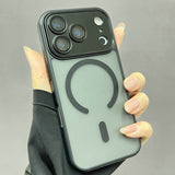 Anti-drop Magnetic Phone Case with Lens Film For iPhone