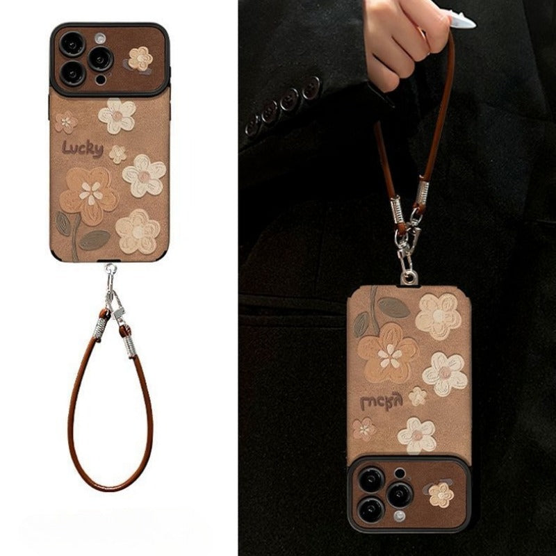 Flower Lanyard Phone Case For iPhone