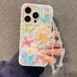 Flower Butterfly Phone Case For iPhone