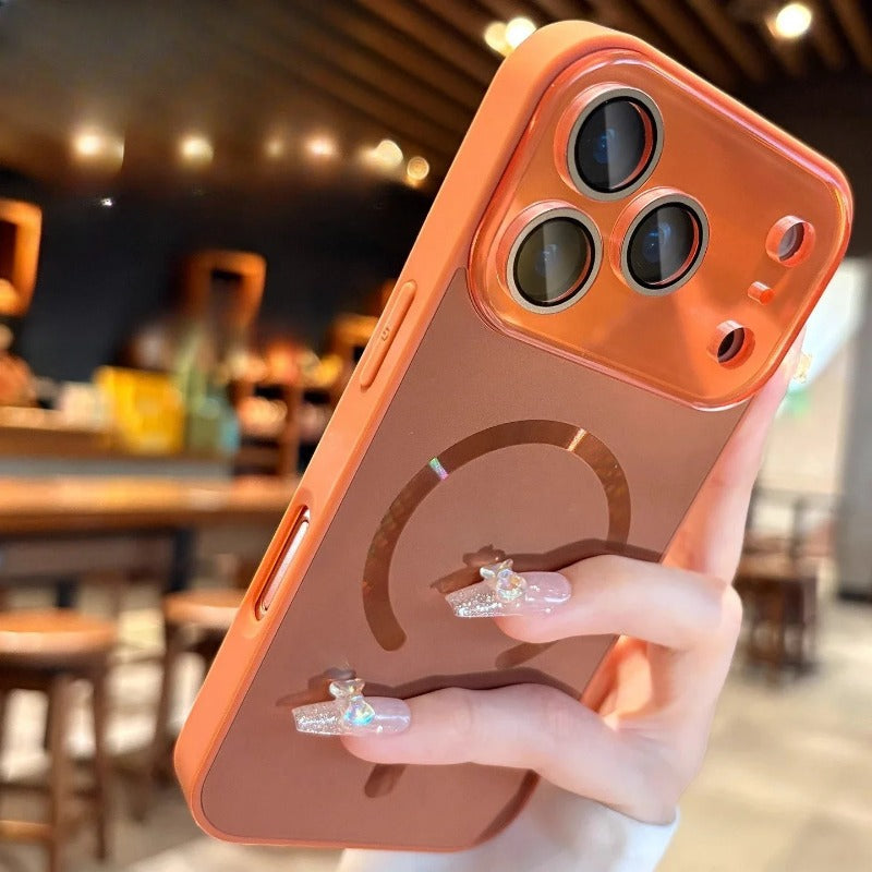 Big Window Flowing Light Magnetic Case For iPhone