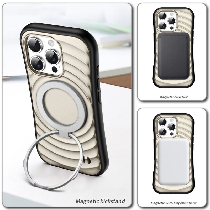 Simple Solid Color Magnetic Phone Case For iPhone