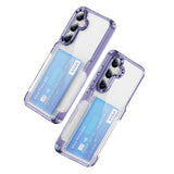 Transparent Card Holder Shockproof Simple Phone Case For Samsung