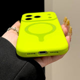 Liquid Silicone Magnetic Phone Case For iPhone