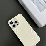 3D Wave Color Clash Magnetic Phone Case For iPhone