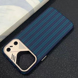 Striped Magnetic Phone Case For iPhone