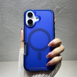 Solid Color Magnetic Skin-feel Phone Case For iPhone