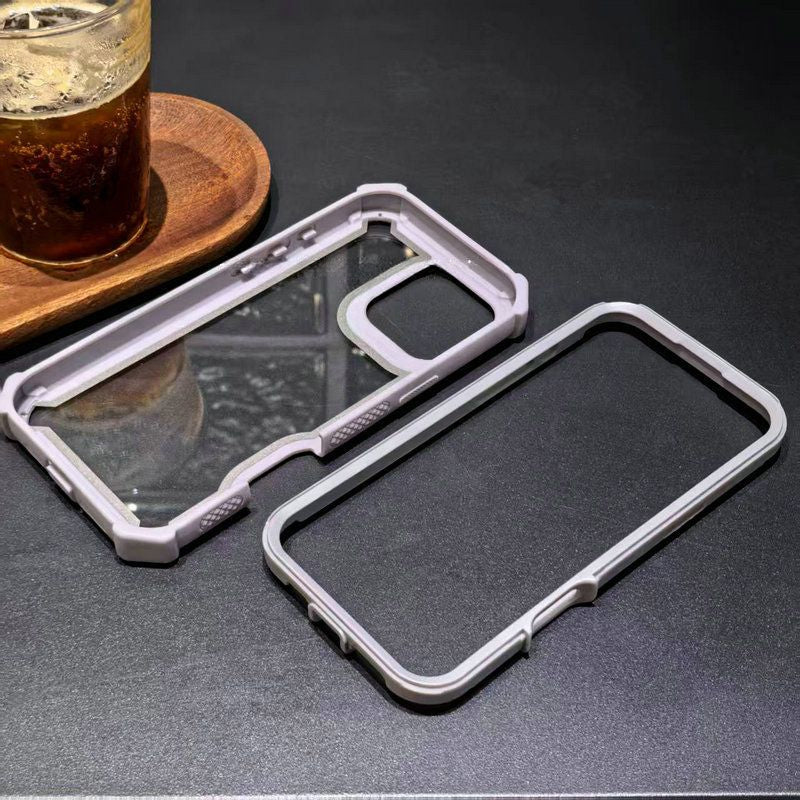 Thickened Double-layer Anti-fall Transparent Phone Case For iPhone