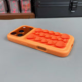 Color-blocked Suction Cup Liquid Silicone Phone Case For iPhone