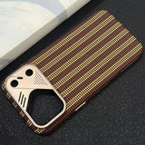 Striped Magnetic Phone Case For iPhone