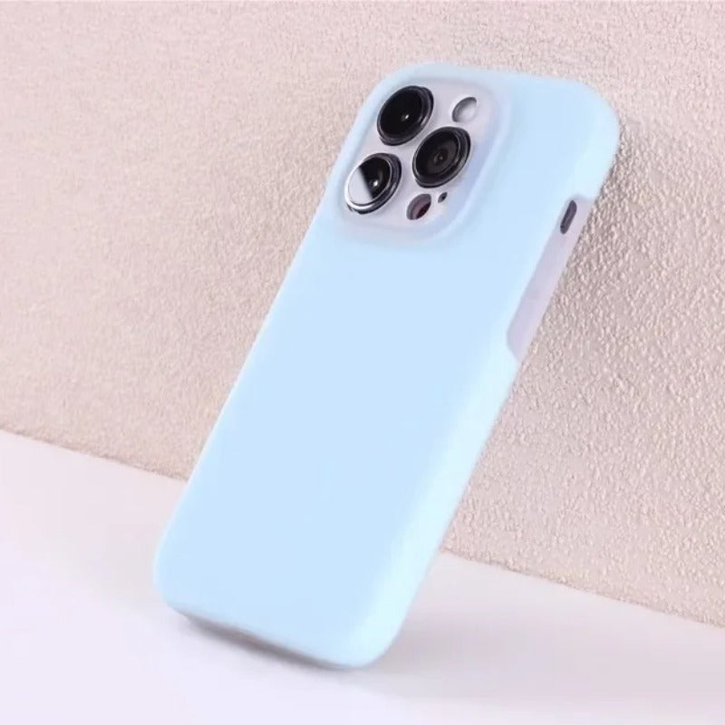 Soft Jelly Liquid Silicone Phone Case For iPhone