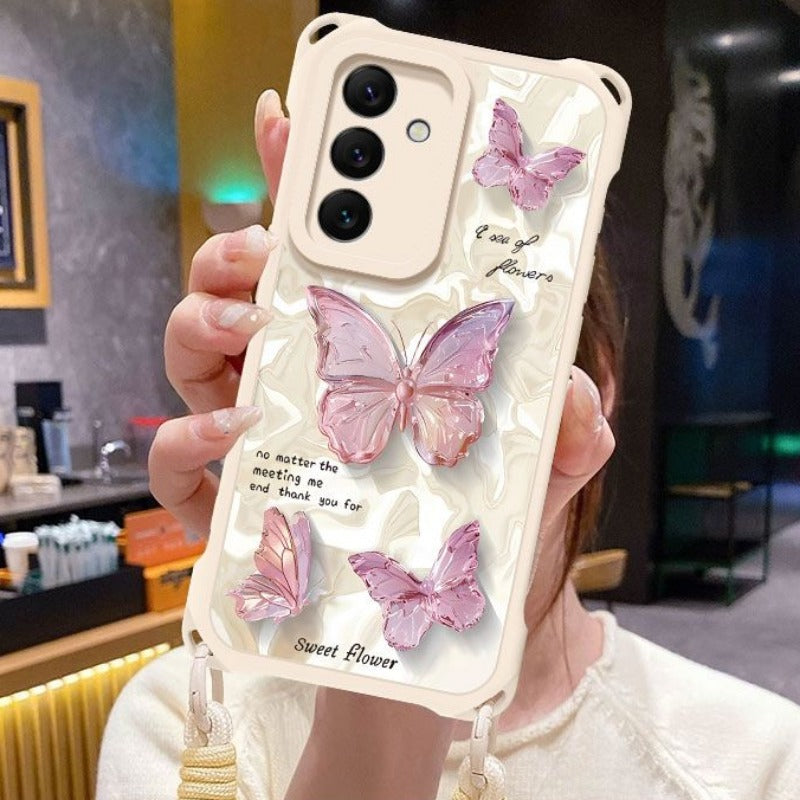 Corrugated Butterfly Phone Case For Samsung