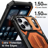 Armor Magnetic Metal Stand Case For iPhone
