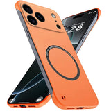 Matte Anti-Scratch Hard Magnetic Frameless Phone Case For iPhone