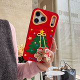 Christmas Tree-shaped Shockproof Phone Case For iPhone