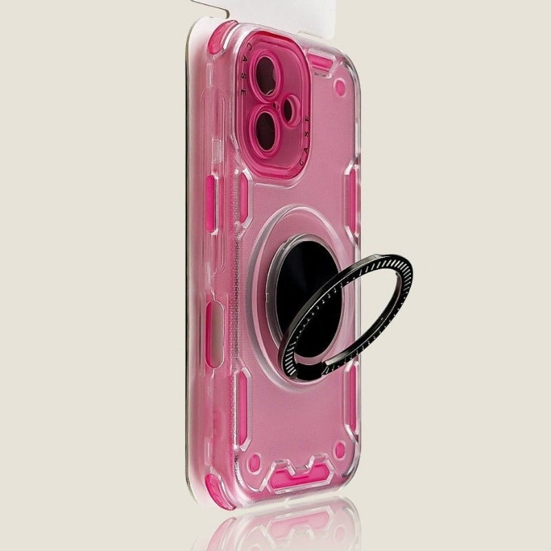 360° Rotating Stand Three-in-One Phone Case For iPhone