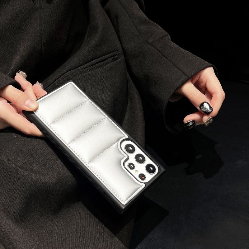 Airbag Down Jacket Protective Phone Case For Samsung