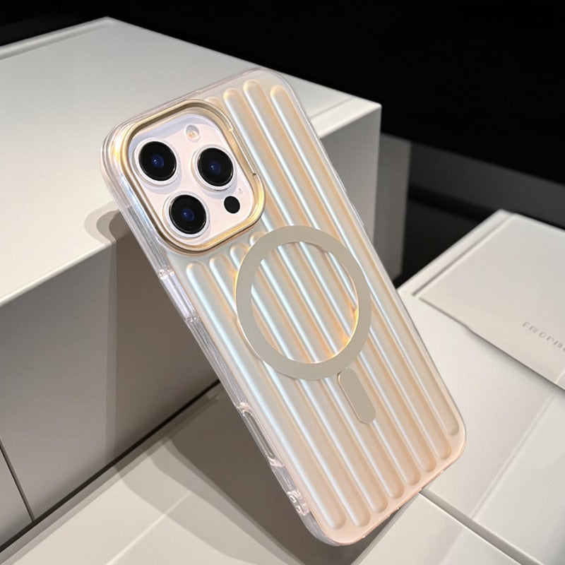 Corrugated Magnetic Phone Case For iPhone
