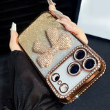 3D Bow Electroplated Phone Case For iPhone