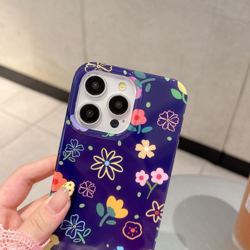 Blurred Flower Phone Case For iPhone