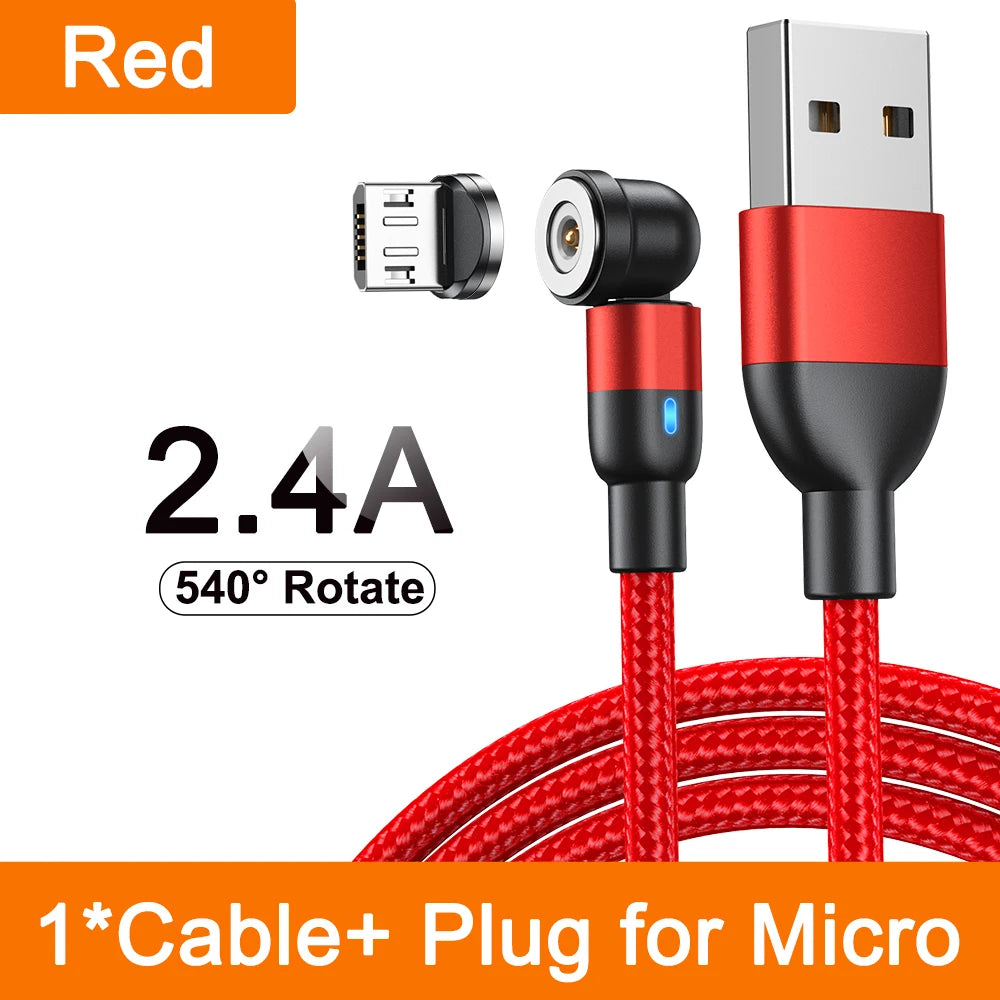 Magnetic Cable 3M 540 Rotate Magnet Charger