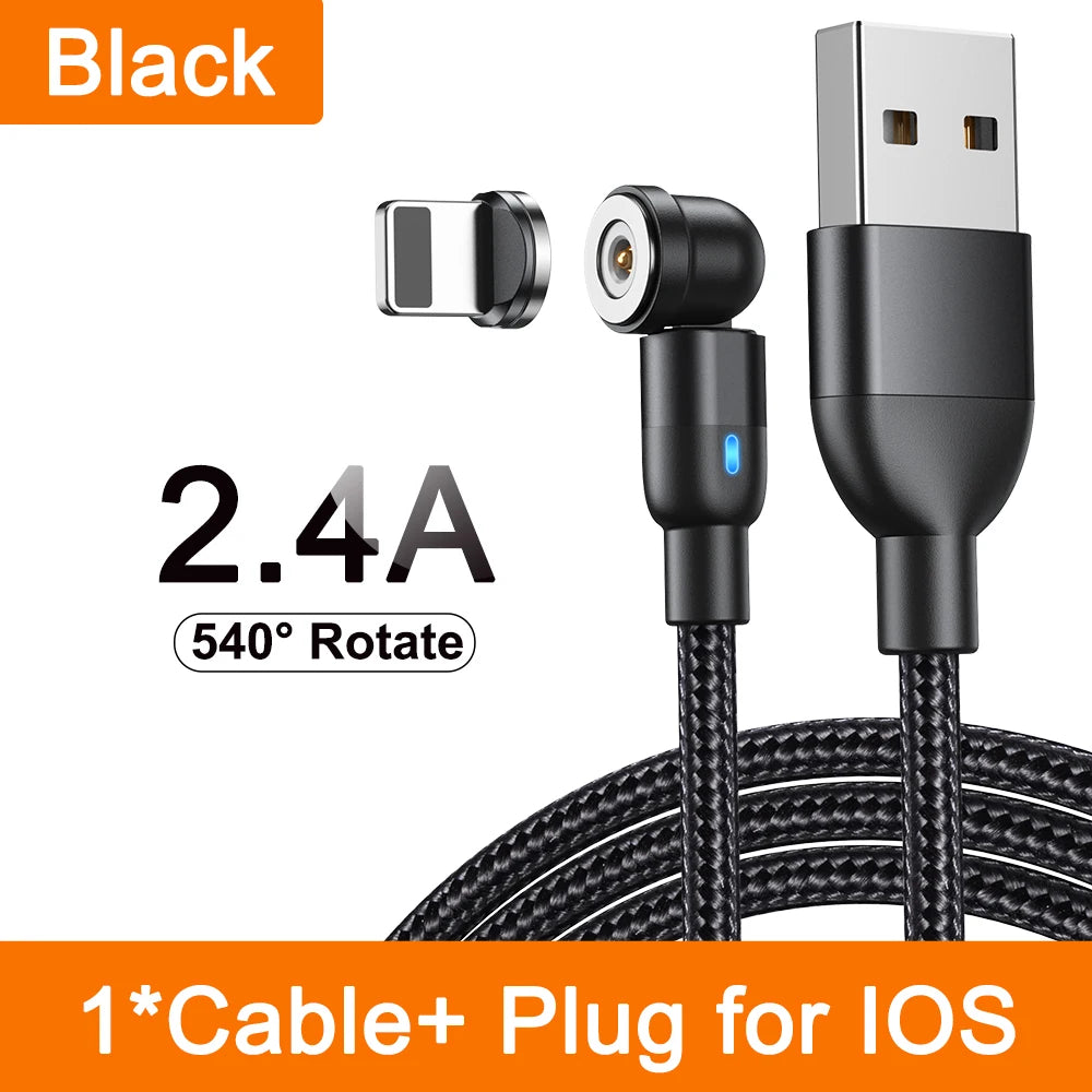 Magnetic Cable 3M 540 Rotate Magnet Charger