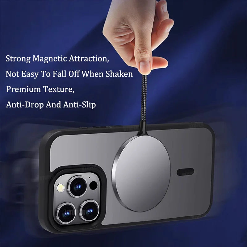 Acrylic Transparent Lens Protect Phone Case For IPhone