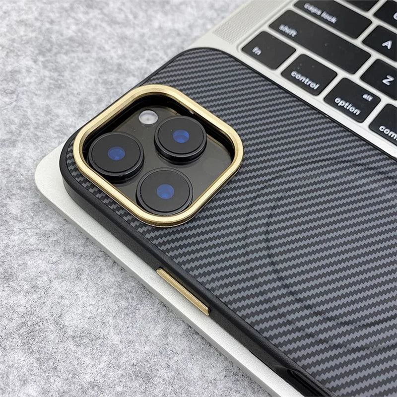 Alloy Lens Magnetic Phone Case for iPhone