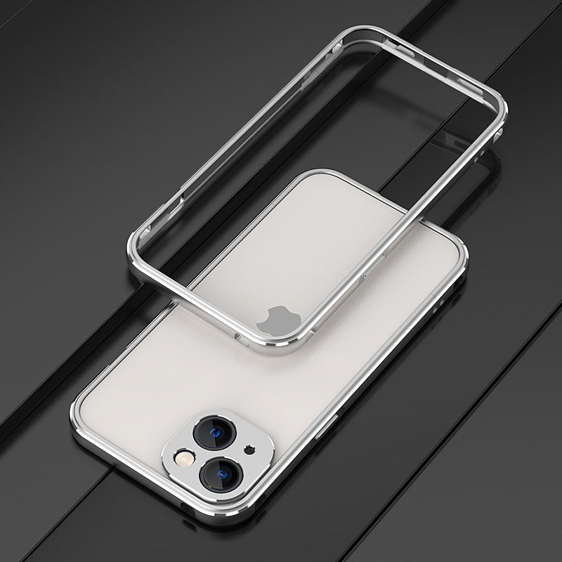 Custodia con paraurti in alluminio e cornice in metallo per iPhone 
