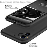 Black Shockproof Silicone TPU Phone Case For iPhone