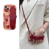 Burgundy Love Case for IPhone