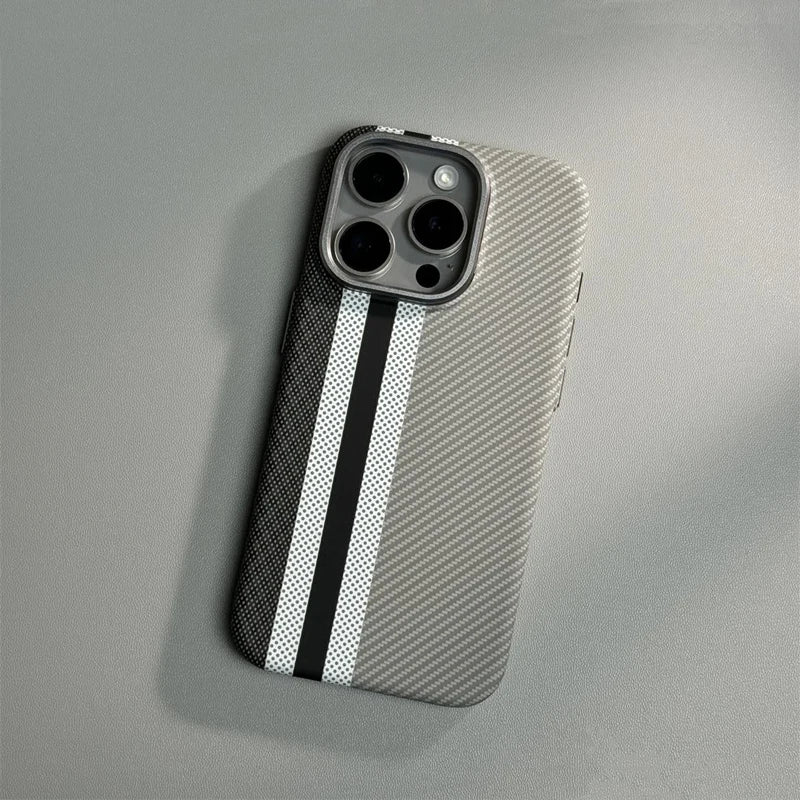 Carbon Fibre Wireless Charging Phone Case for iPhone