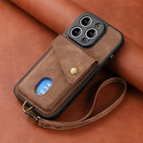 Flip Card Slot Holder Wallet Case For iPhone