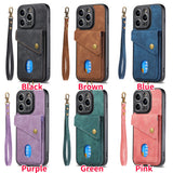 Flip Card Slot Holder Wallet Case For iPhone